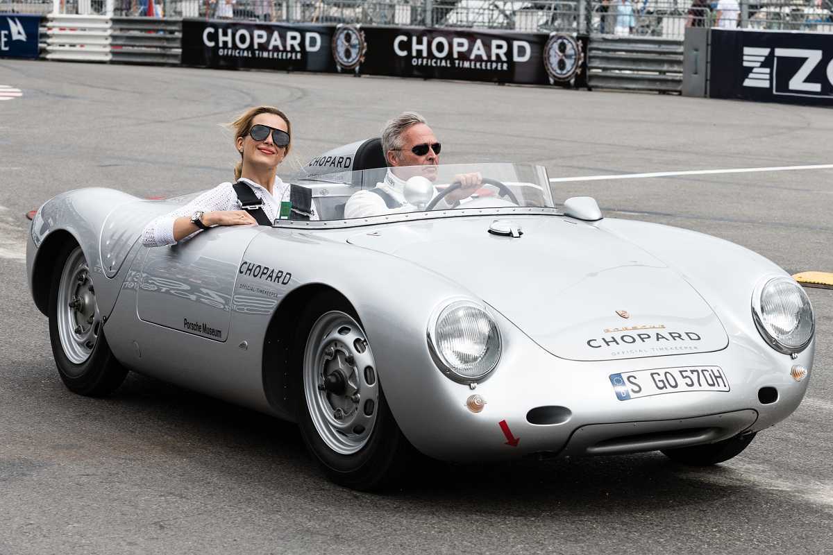 Chopard oficiální časomíra Grand Prix de Monaco Petra Nemcova and Karl Friedrich Scheufele | Sportovní model hodinek Chopard představen na akci Porsche