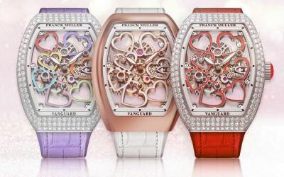 Franck Muller Model Vanguard Heart Skeleton