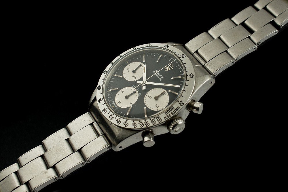 Aukce Antiquorum Monako 2018 Magnificent Jewels Rare Watches 211 Rolex Cosmograph Daytona Steel ref. 6240 | Aukce Antiquorum Monako 2018 Magnificent Jewels & Rare Watches