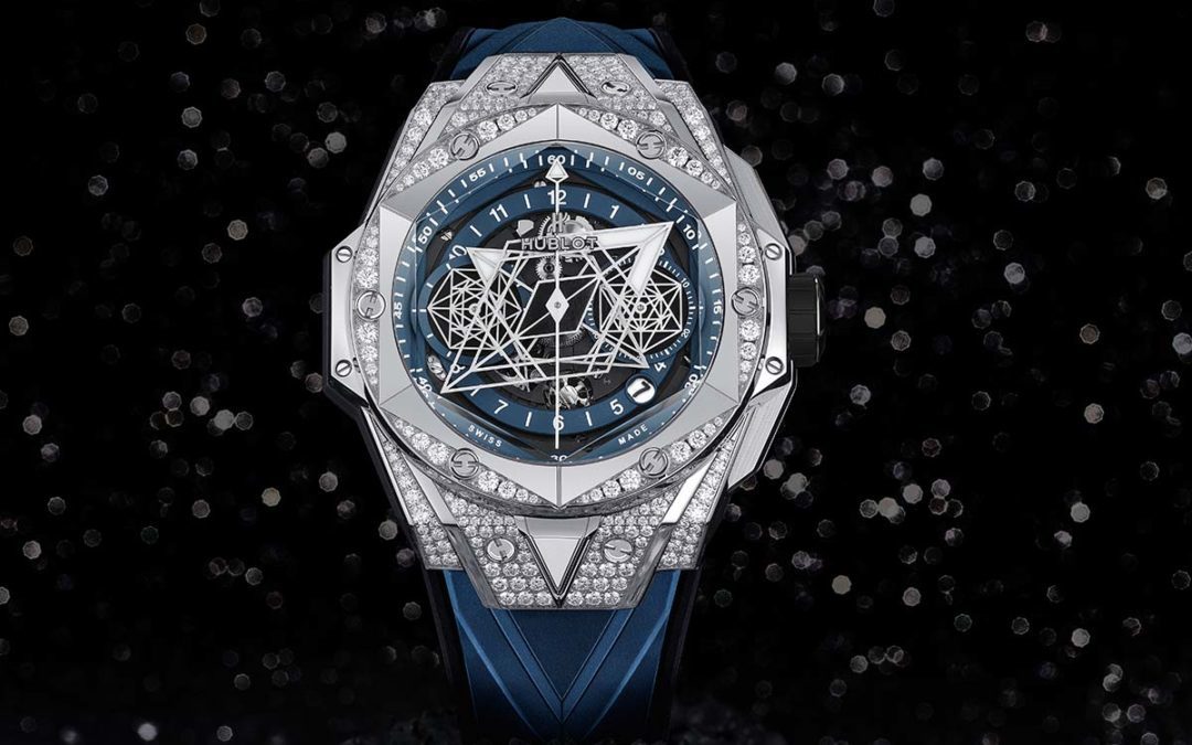 Big Bang Sang Bleu II Titanium Blue Pave݁ 418.NX .5107.RX .1604.MXM20 | Úvod Hodinky HUBLOT BIG BANG SANG BLEU II